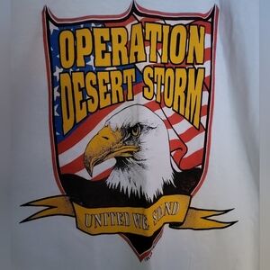 Vintage Operation Desert Storm T-Shirt Men's Large Single Stich Made in USA 90s